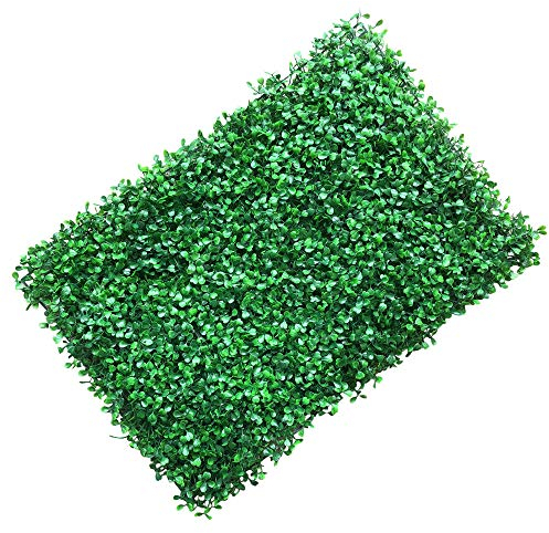 12 pezzi, 40 x 60 cm, decorazione da parete, finti pannelli di bosso, per la casa, per erba, foglie, erba, per la cottura, per la privacy, per piante, decorazione da parete, verde (densità: 308
