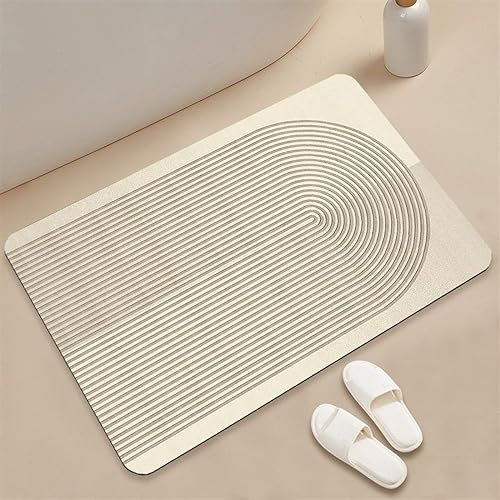 MYIESAXL Badematte, rutschfest, Badezimmerteppich, Badematte, saugfähig, schnell trocknend, weich, saugfähig, waschbar, Duschmatte (90 x 120 cm)