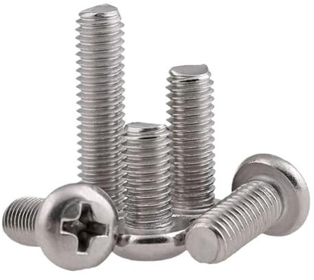 RKODRSMG 30/50/100 pièces M2M 2.5M3M4316 vis à tête Ronde en Acier Inoxydable vis à tête Demi-Ronde(45mm,M4-30PCS)