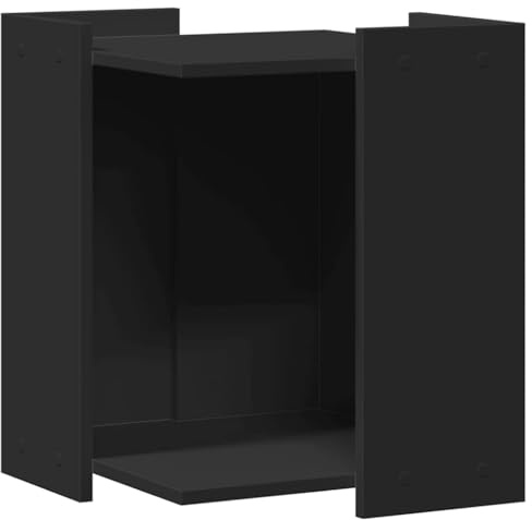 vidaXL Katzenklo Schwarz 42x42x51 cm Holzwerkstoff