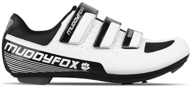 Muddyfox RBS100 Mens Cycling Shoes White/Black 9
