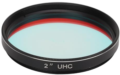 Tbest UHC Light Pollution Filter 2 Inch Ultra High Contrast Optical Glass Telescope Accessory for Enhanced Observation in Urban Areas