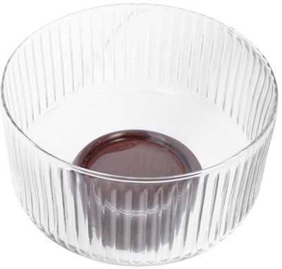 Toyvian Ensaladera De Vidrio Decorativa Ensaladera Bandeja De Frutas De Vidrio Frutero