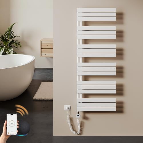 S'AFIELINA Badheizkörper Elektrisch 1599×600 mm Weiß 1000 W