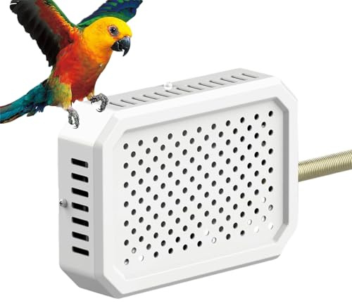 Vogelheizung Für Den Käfig,Intelligenter Thermostat Mit Schneller Und Warmer Heizung,Käfigheizung Mit Integrierter Wärmeplatte | Für Kaninchen Hamster Graupapageien Wellensittiche Nymphensittiche Tier
