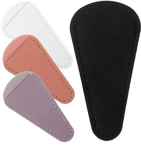 LALADEFIEE 4 Pezzi Copri Lame per Forbici in Pelle Pu Protezione Portatile Resistente All'usura Custodia per Forbici da Ricamo Copertura per Punte Colore Assortito