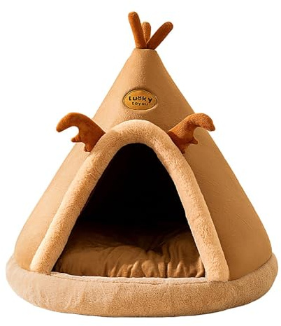 Cat House - Portable Winter Pet Nest, Foldable Indoor Kennel, Warm Soft Bed | Indoor Sleeping Place For Dogs Cats Pets Home Comfort Use Apartment Bedroom Travel Winter Proof O