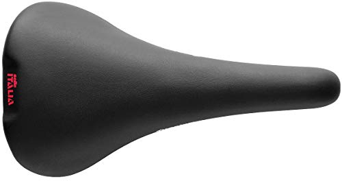 Selle Italia FLITE Original 1990 - Sella Bicicletta da Strada, Classica, Telaio in Titanio e Rivestimento in Cuoio, per Bici da Road e Off-Road - Taglia L1, Nero