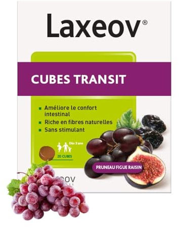 Nutreov Laxeov Cubes Transit 20 Cubes - Pruneau Figue Raisin