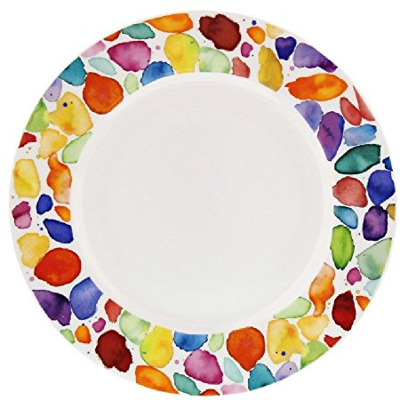 Dunoon Frühstücksteller Blobs D. 22cm mit bunten Klecksen Formano