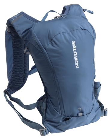 Salomon Unisex Agile 6-pack ryggsäck 6 l med 2 x mjuka flaskor trailrunning vandring