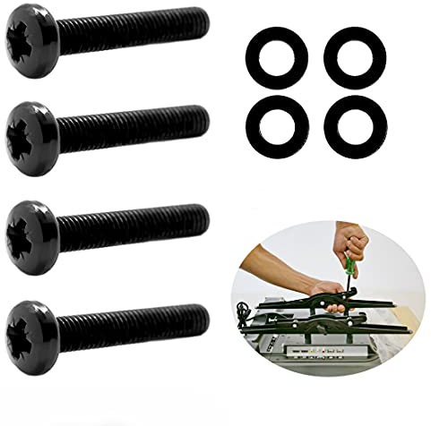 M8 x 30mm Black TV Wall Mount Bracket Phillips Screws Bolts for TV + Washers G02C