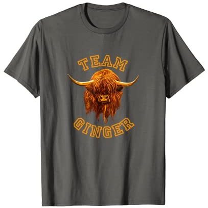 Wee Hamish Scottish Highland Cow Team Gingembre T-Shirt