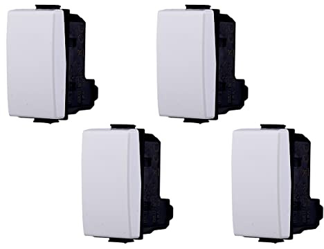 Interruttore Unipolare 1P 16A, Compatibile Con Bticino Matix, 1 Modulo, Colore Bianco (4)