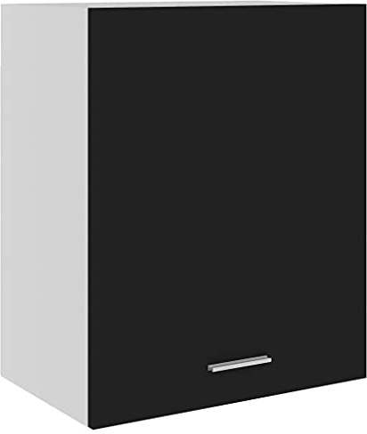 WIFESE Armadio pensile 50 x 31 x 60 cm, mobile da cucina, mobile da bagno, armadio da incasso, da appendere, colore nero