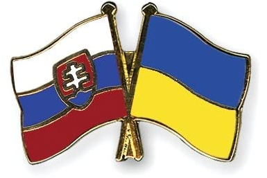 Slowakei-Ukraine Freundschafts Pin Flaggen Pin Freundschaftspin Anstecker Flaggenpin