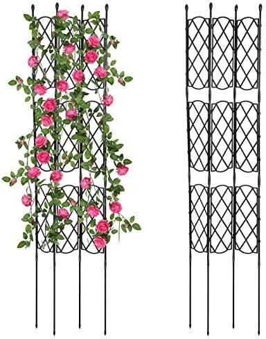 DCQRY Cadre de Support pour Plantes Grimpantes, Treillis d'escalade de Jardin, Cadre de Treillis de Jardinage, Treillis de Plantes en Fer Décoratif pour Jardins et Pelouses(#1)