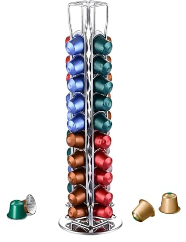 YGJT Coffee Pods Holder Stand for Nespresso Capsules, Coffee Capsules Holder, Nespresso Coffee Pod Storage Rack for 40 Pcs (not Included Coffee pods)