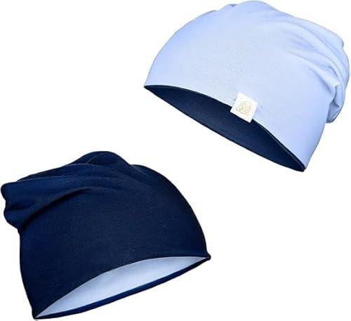 MayLily - Bambus Baby Mütze - Doppelseitige Beanie - Hergestellt in EU – Handgefertigt – Antibakteriell und Hautfreundlich für Kinder – Atmungsaktiv für Sommer und Winter