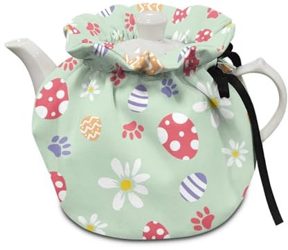 Drnuikhe Easter Egg Teapots Dust Cover Insulated Tea Cozy for Teapot Lid Warmer Tea Cosy Kitchen Coffee Table Decorative Accessories