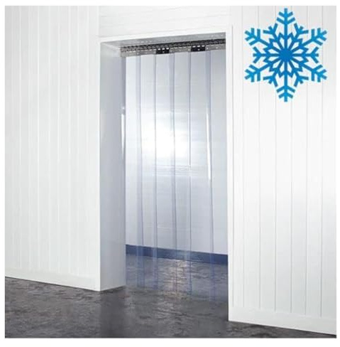 Qulamrdk Tenda A Strisce in Plastica Trasparente, Tenda A Strisce PVC Tende Verticali Adatto per Balcone, Cucina, Camera Pulita, Antivento e Polvere(120x230cm/47.24x90.55in)