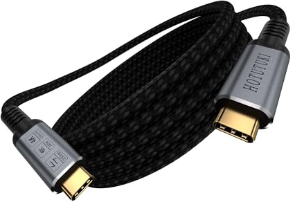 HOTUTUKI cavo usb type-c lungo 3 metri, Compatibile con thunderbolt 4/3, tipo C 3.2 Gen2x2 con velocità 20 Gbps trasferimento dati usbc, PD 240W 5A, video 4K a 60Hz e E-Marker per Monitor