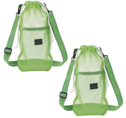 Water Bottle Carrier Bag | Adjustable Mesh Moisture-Wicking - Water Bottle Holder Shoulder Bag - for Boys Girls Students Teens Gym Camping Commuting School