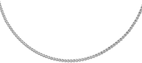 Tuscany Silver Damen Halskette Rhodiniert Sterling Silber Tennis Weiß Zirkonia 46cm/18'