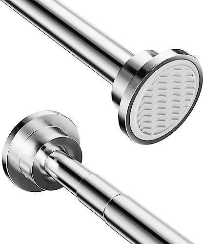 Onpira® Duschvorhangstange Ohne Bohren Edelstahl Teleskopstange Von 40-230cm Länge auswählbar (Stange 95-150cm)
