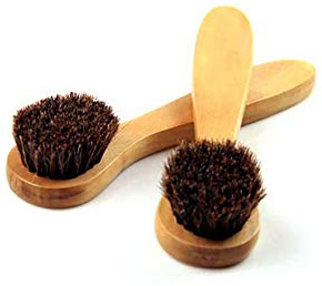 HiKin Facial Cleansing Brush, Wood Handle Soft Horsehair Natural Bristles Face Brush Cleanser, 2 Pack Face Skin Care Exfoliating Scrub Brush.