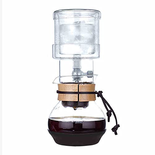 Cafetera Helada Cold Brew con Filtro de Acero Inoxidable Extraíble y Vidrio de Borosilicato, Cafetera de Goteo, Gran Capacidad -400ML / 13.5 Oz