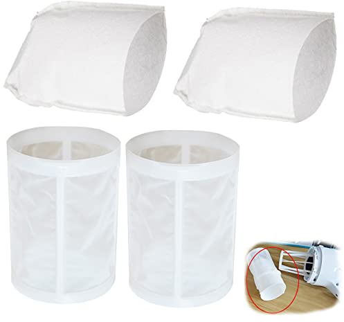 KiimSin 2pcs Pre-Filter & 2pcs Filter for Makita CL100/106/180 DCL180 Vacuum Cleaner Accessories, Replacement Kit Part 451208-3 & 443060-3