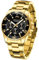MEGALITH Herrenuhr Chronograph Edelstahl Gold: Armbanduhr Herren Designer Wasserdicht Uhren Herren mit Datum Leuchtende Analog Business Uhr Elegant Geschenk für Männer