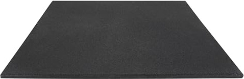 TOPRUBBER Fallschutzplatte 100x100x2 cm Schwarz Gummiplatte Spielplatzmatte