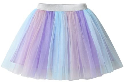 DXTON Mädchen Röcke Tulle Tanz Ballettrock Prinzessin Kostüm Kinder Mädchen Tüllrock Ballett Skirt SK276 4-5 Jahre