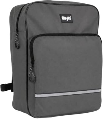 Days Mobility Scooter Bag with Crutch Holders 27L Waterproof Grey | Large 27L Storage, Two Long Side Pockets, Reflective Strip, Padded Protection, Rubberised Carry Handle, Quick-Access Pouch