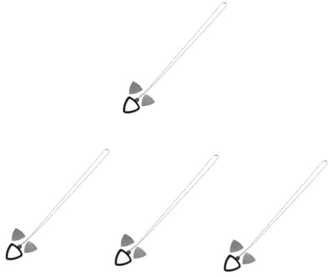 TOYANDONA 4sätze Guitar Picks Kette Aus Silikon Praktischer Plektrum Für Gitarristen Langlebig Und Flexibel Mit Schlüsselanhänger Und Edelstahl-Picks Zum Organisieren Und Schützen Von