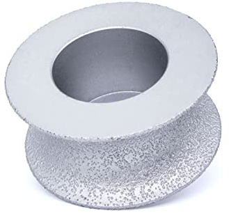 Diamond Cutting Discs for Angle Grinder ， Diamond Grinding Wheel Vacuum Brazed Full Bullnose Diamond Router Bit Profiling Wheel for Stone Granite Edge Abrasive,25mm(35mm)