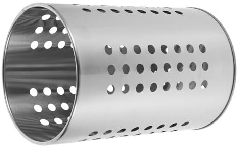 HOLIDYOYO Soporte de Acero Inoxidable para Utensilios de Cocina Drenaje Automático, Organizador Multifuncional para Cucharas, Tenedores y Palillos Hogar