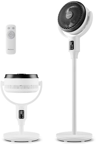Pro Breeze AirFlo Standventilator 109cm – Leiser Ventilator mit Fernbedienung & LED-Display – 2 Modi, Oszillierend, 29 dB, Höhenverstellbar – Energieeffizient für Schlafzimmer, Büro & Zuhause