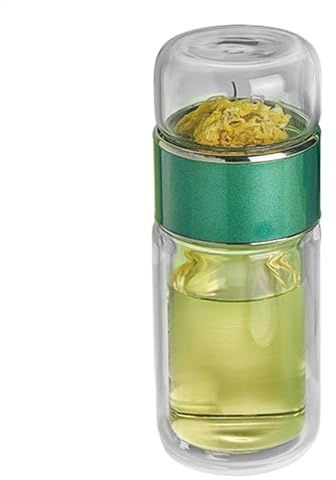 Infusifie Tee-Ei | 280/350/420 Ml Glas Tee Ei Flasche | Doppelwandige Wasserflasche | Tee Und Wasser Trenn Teeflasche | Tragbare Reise-Teebecher Mit Edelstahlfilter