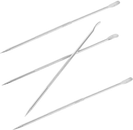 SHINEOFI 4pezzi Ago da caffè in Acciaio Resistente Pennelli per Latte Art Spatole per Cappuccino Decorazioni caffè Strumenti Bar