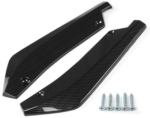 Minigonne Laterali Per BMW Per X5 Per X7 E46 E91 E90 E93 E81 E82 E87 E60 E65 2 Pezzi Paraurti Posteriore Labbro Diffusore Angolo Splitter Canard Minigonne Laterali Diffusore(Carbon Fiber Look)