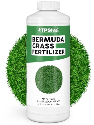 Bermuda Grass Fertilizer – Liquid Lawn Food for Thick Turf Growth, Rapid Green-Up & Strong Root Development, 32 oz