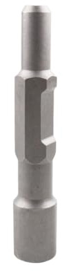 Helilyco Pilote de tige de terre 65 A pour perceuses standard, construction en alliage d'acier 40CR, fonctionnement à une main pour installations électriques et télécoms, argenté