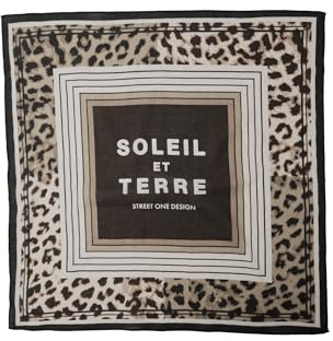 Street One Bandana aus Baumwolle mit Wording Soft Sand Mel. A