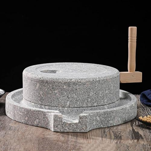 Mulino A Mano Fatto A Mano,Mulino A Pietra Per Cereali,Per Grano,Fagioli E Orzo,Macinatore Di Pietra Per Cereali,Per Grano,Fagioli E Orzo(20cm/7.9in)