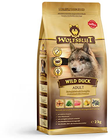 Wolfsblut - Wild Duck Adult - 2 kg - Ente - Trockenfutter - Hundefutter - Getreidefrei