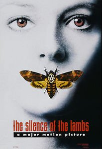Silencio DE LOS CORDEROS - Foster/Hopkins.Classic Terror Póster Película - A3