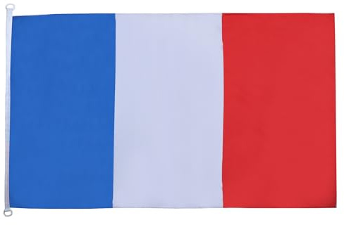 AZ FLAG Pavillon France 150x100 cm Maille Bloquée Anneaux Plastique